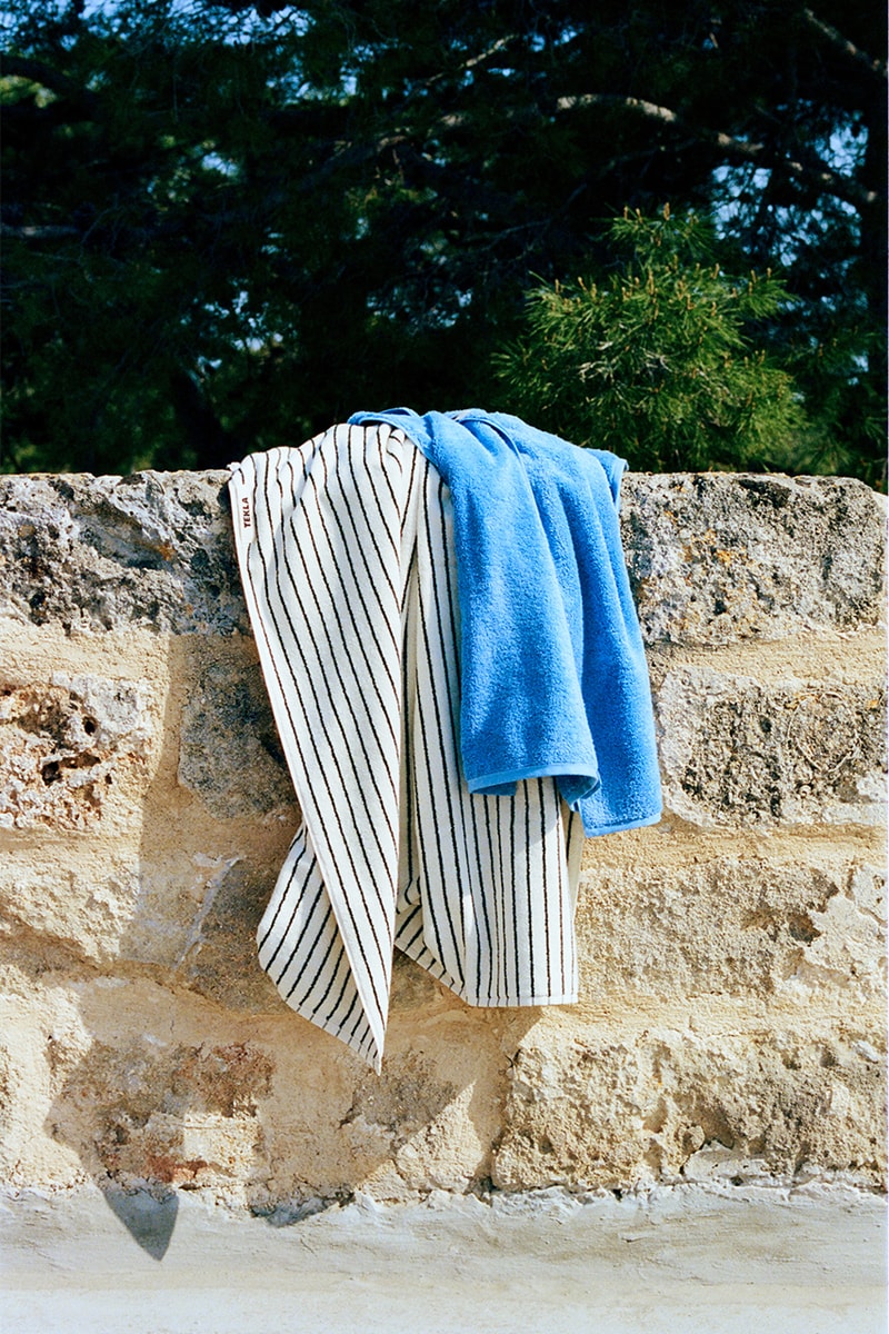 tekla fabrics high summer collection release detail terry towelling bedding percale sleepwear