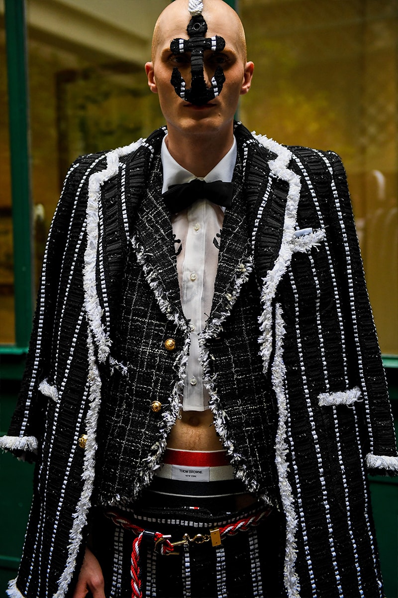Thom Browne SS23 Collection Fetishizes Punk Thom Browne Spring/Summer 2023 Collection Backstage first look jockstraps anchor coverage nyc fashion unisex