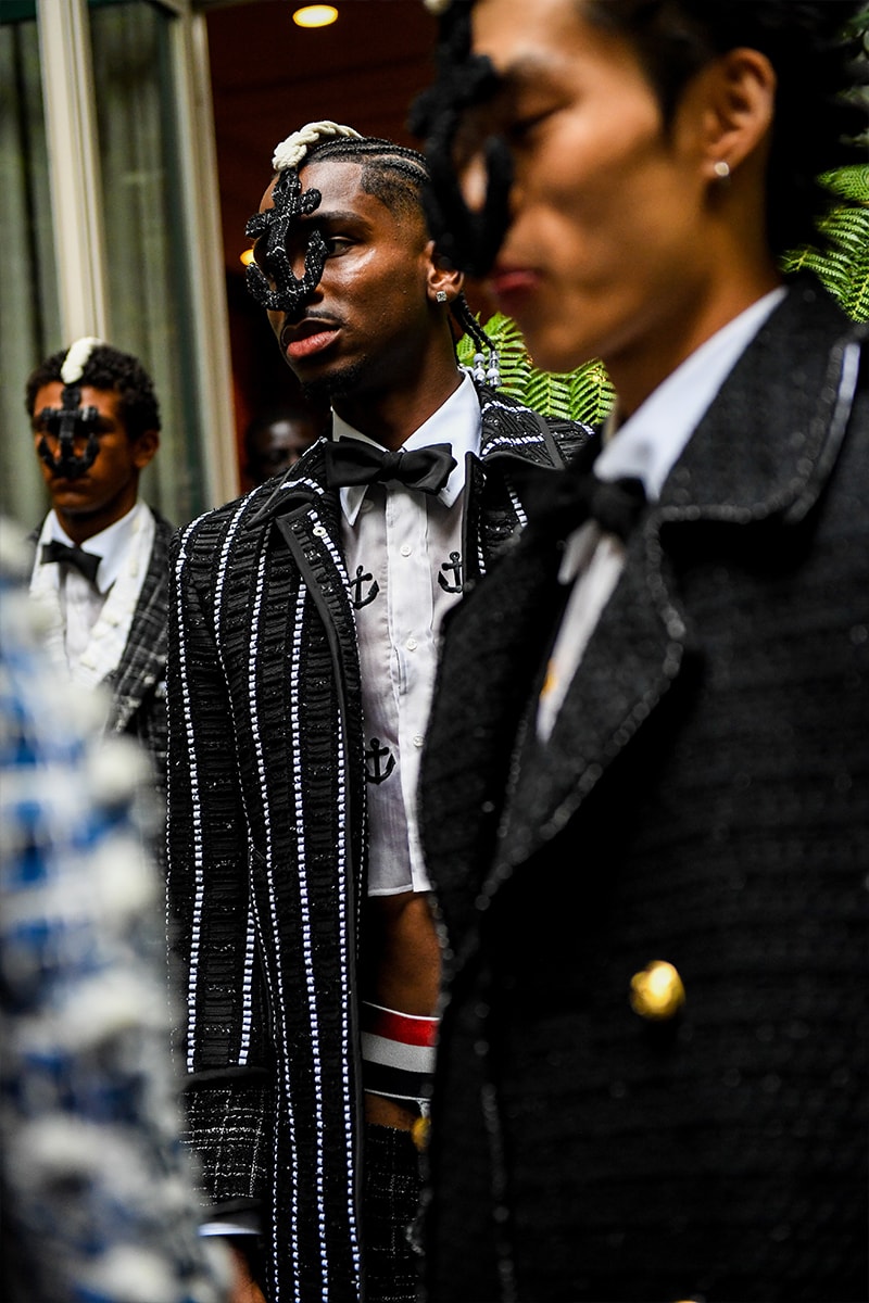 Thom Browne SS23 Collection Fetishizes Punk Thom Browne Spring/Summer 2023 Collection Backstage first look jockstraps anchor coverage nyc fashion unisex
