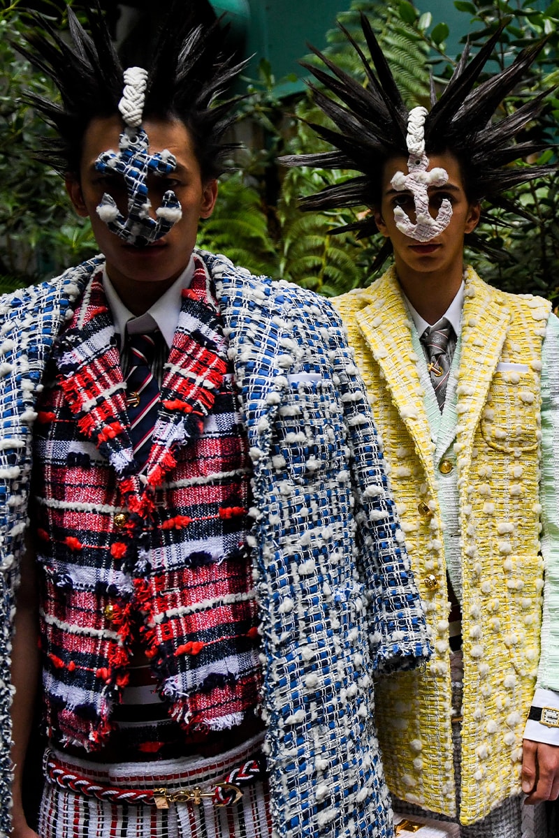 Thom Browne SS23 Collection Fetishizes Punk Thom Browne Spring/Summer 2023 Collection Backstage first look jockstraps anchor coverage nyc fashion unisex