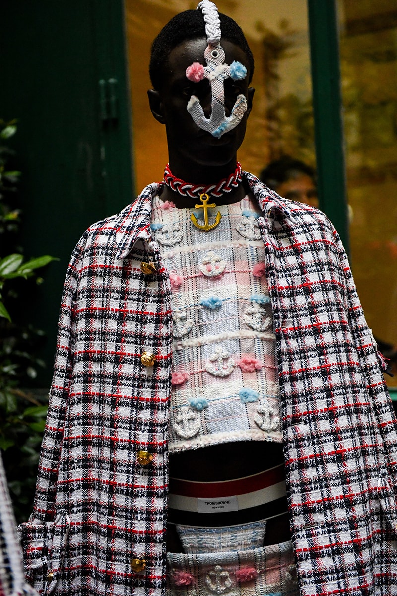 Thom Browne SS23 Collection Fetishizes Punk Thom Browne Spring/Summer 2023 Collection Backstage first look jockstraps anchor coverage nyc fashion unisex