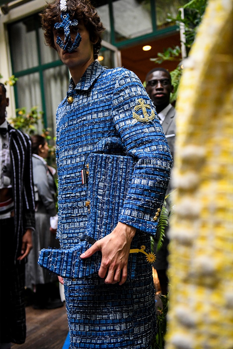 Thom Browne SS23 Collection Fetishizes Punk Thom Browne Spring/Summer 2023 Collection Backstage first look jockstraps anchor coverage nyc fashion unisex
