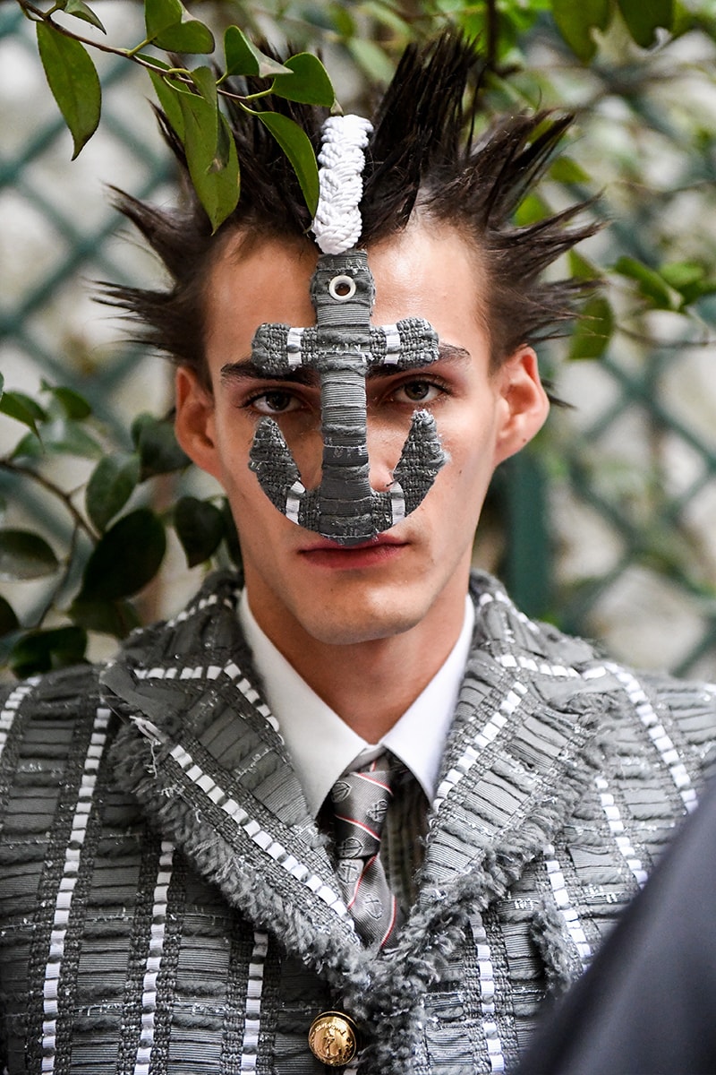 Thom Browne SS23 Collection Fetishizes Punk Thom Browne Spring/Summer 2023 Collection Backstage first look jockstraps anchor coverage nyc fashion unisex