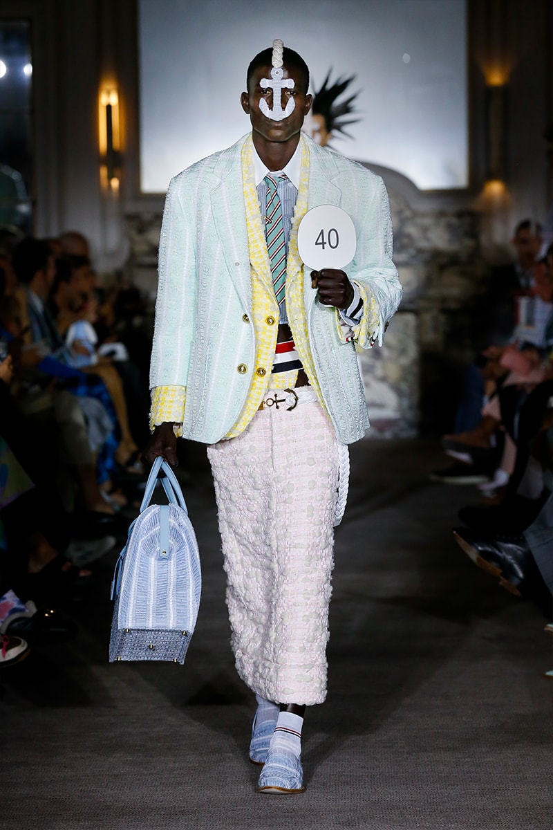 london paris milan fashion week pitti uomo spring summer 2023 best shows highlights jw jonathan anderson loewe prada miuccia raf simons louis vuitton virgil abloh thom browne martine rose charles jeffrey loverboy y/project glenn martens dior kim jones kenzo nigo winnie new york home plisse issey miyake nahmias grace wales bonner