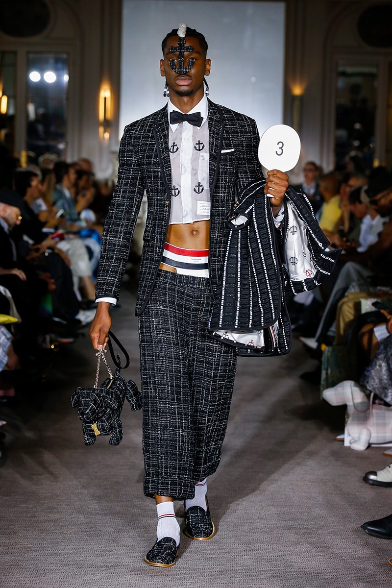 Thom Browne SS23 Collection Fetishizes Punk Thom Browne Spring/Summer 2023 Collection Backstage first look jockstraps anchor coverage nyc fashion unisex