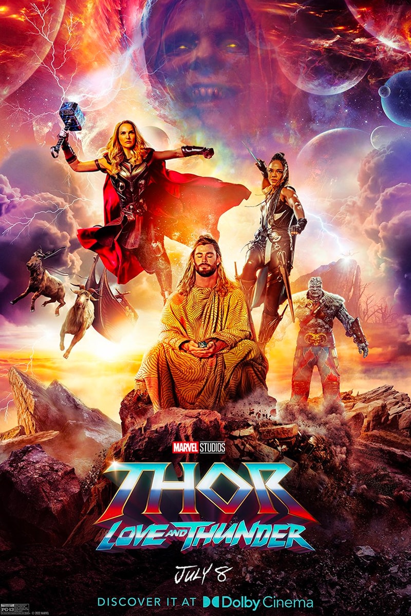 Thor Love and Thunder Marvel Studios MCU natalie portman chris hemsworth asgard jane foster gorr valkyrie korg toothgrinder gnasher christian bale tessa thompson taika waititirussell crowe