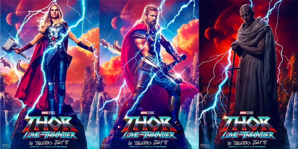 Tickets now on sale for THOR: LOVE AND THUNDER, new character posters TV  spot unveiled