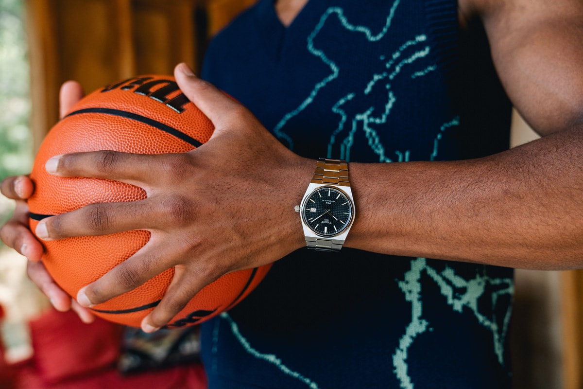 watch timepiece nba draft 2022 basketball player fashion metal tissot swiss watchmaking