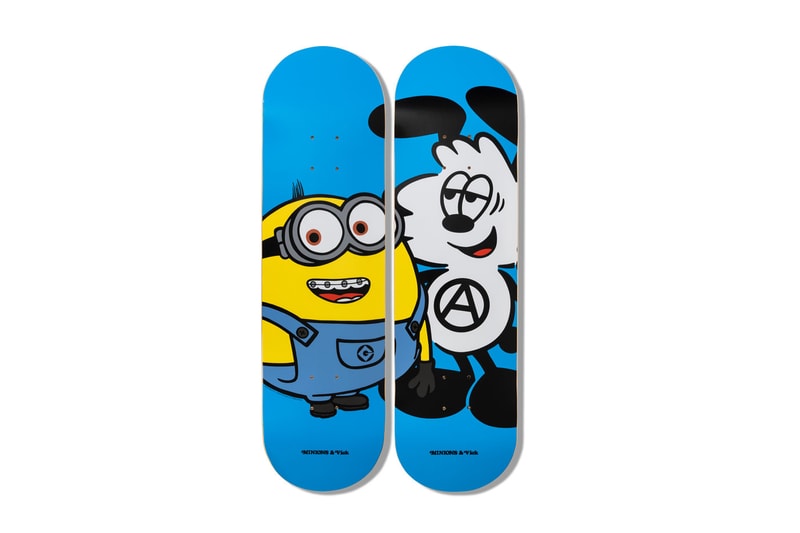 Verdy Minions yellow launch secomnd capsule collection skateboards hoodies shirts hats caps girls don't cry wasted youth tulip release info date price
