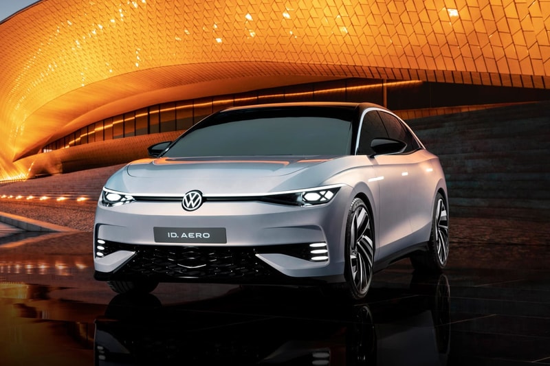 volkswagen id aero full electric sedan ev vehicle car flagship preview 