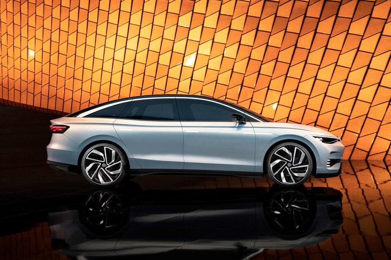 volkswagen id aero full electric sedan ev vehicle car flagship preview 