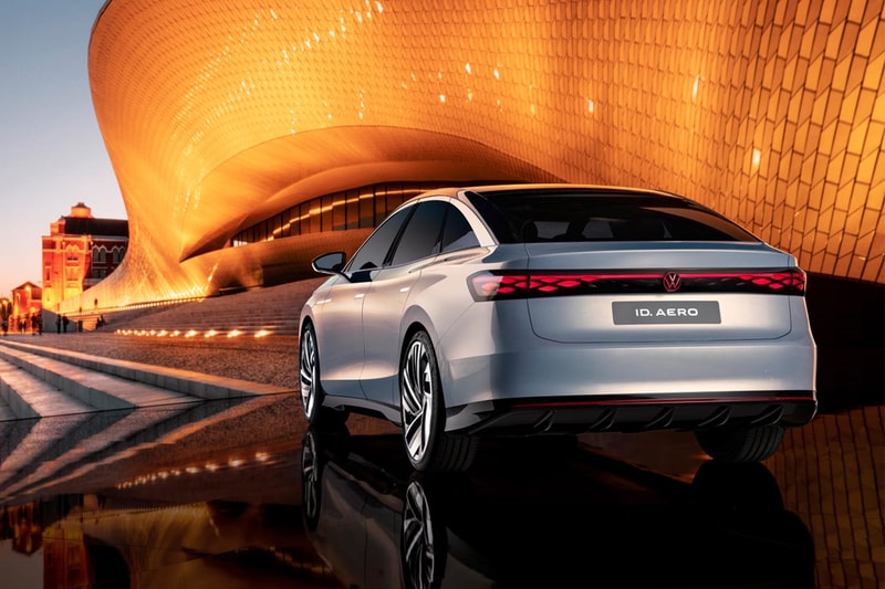volkswagen id aero full electric sedan ev vehicle car flagship preview 
