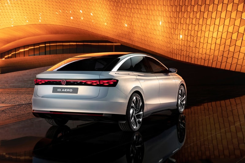 volkswagen id aero full electric sedan ev vehicle car flagship preview 