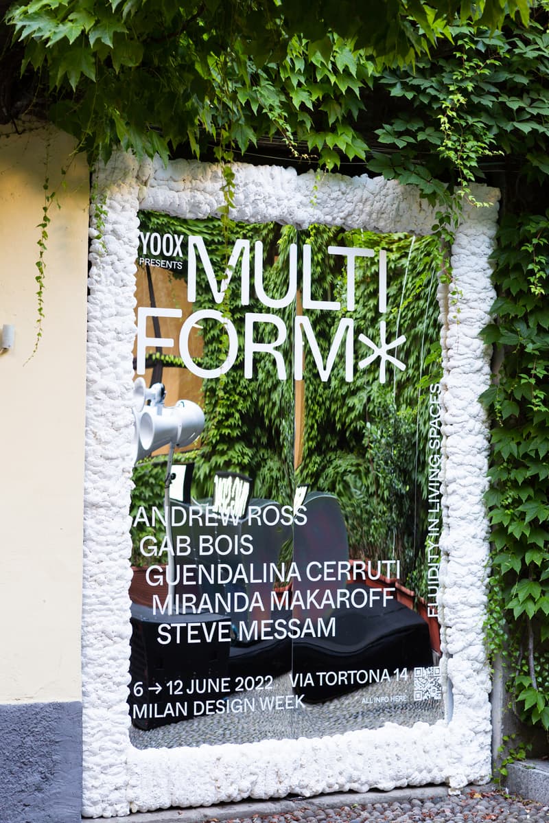 yoox multi form milan design week gab bois andrew ross steve messam