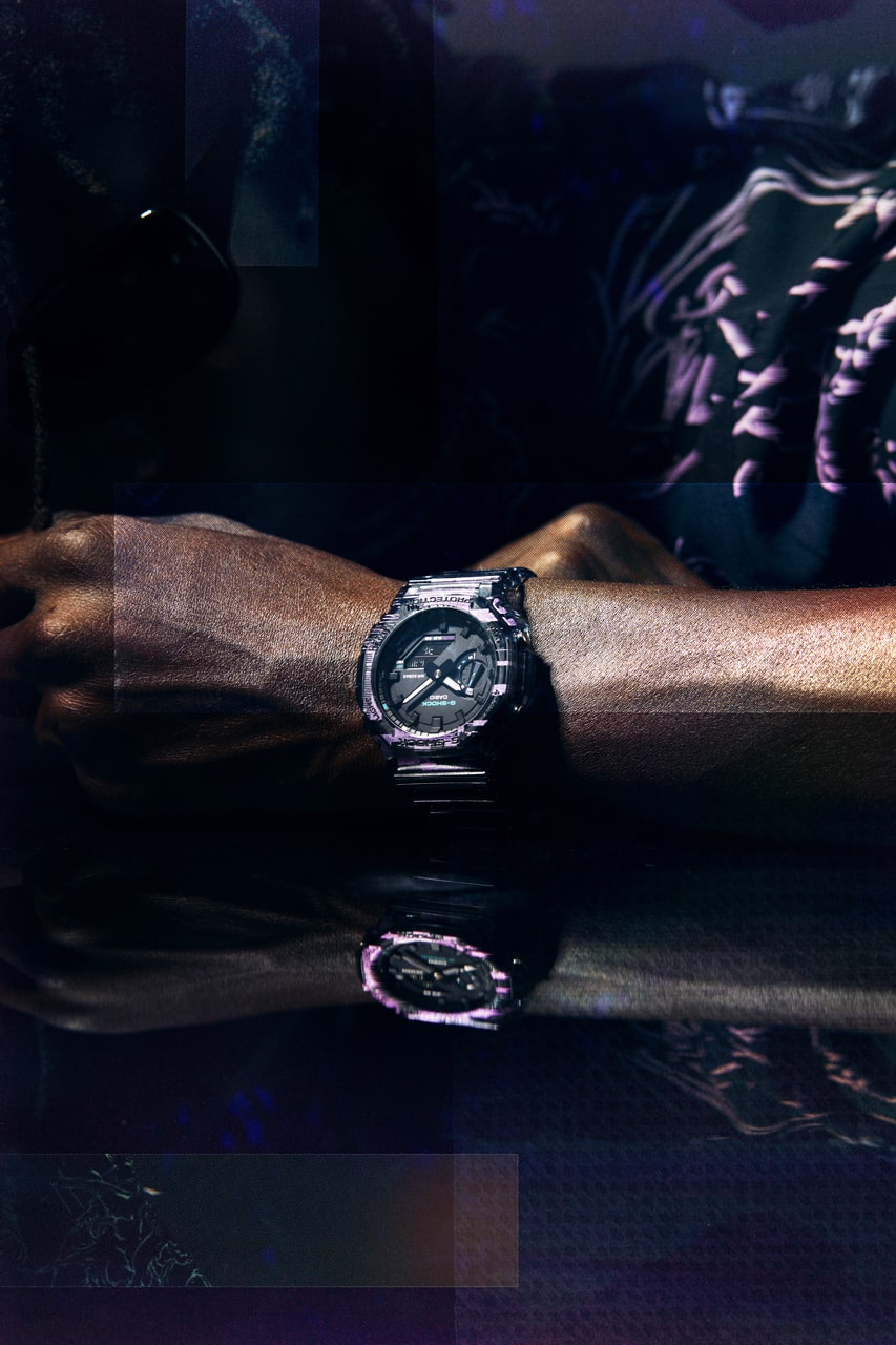 G-SHOCK Digital Glitch Series Range Timepieces Watches Lookbook DW-5600 GA-2200 Graphic Distorted Design GA-2100NN-1A GA-2200NN-1A DW-5600NN-1 