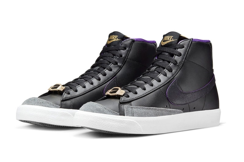 Nike Blazer Mid World Champ DQ8767-001 Official Look black grey purple leather suede