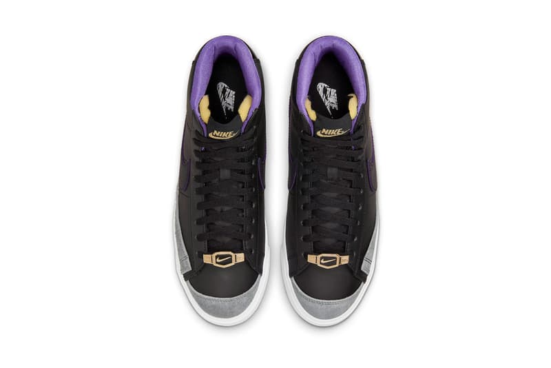 Nike Blazer Mid World Champ DQ8767-001 Official Look black grey purple leather suede