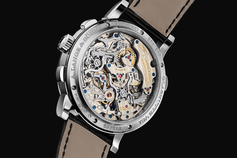A. Lange & Söhne 1815 chronograph RATTRAPANTE platinum watch release saxon watches swiss german luxury 