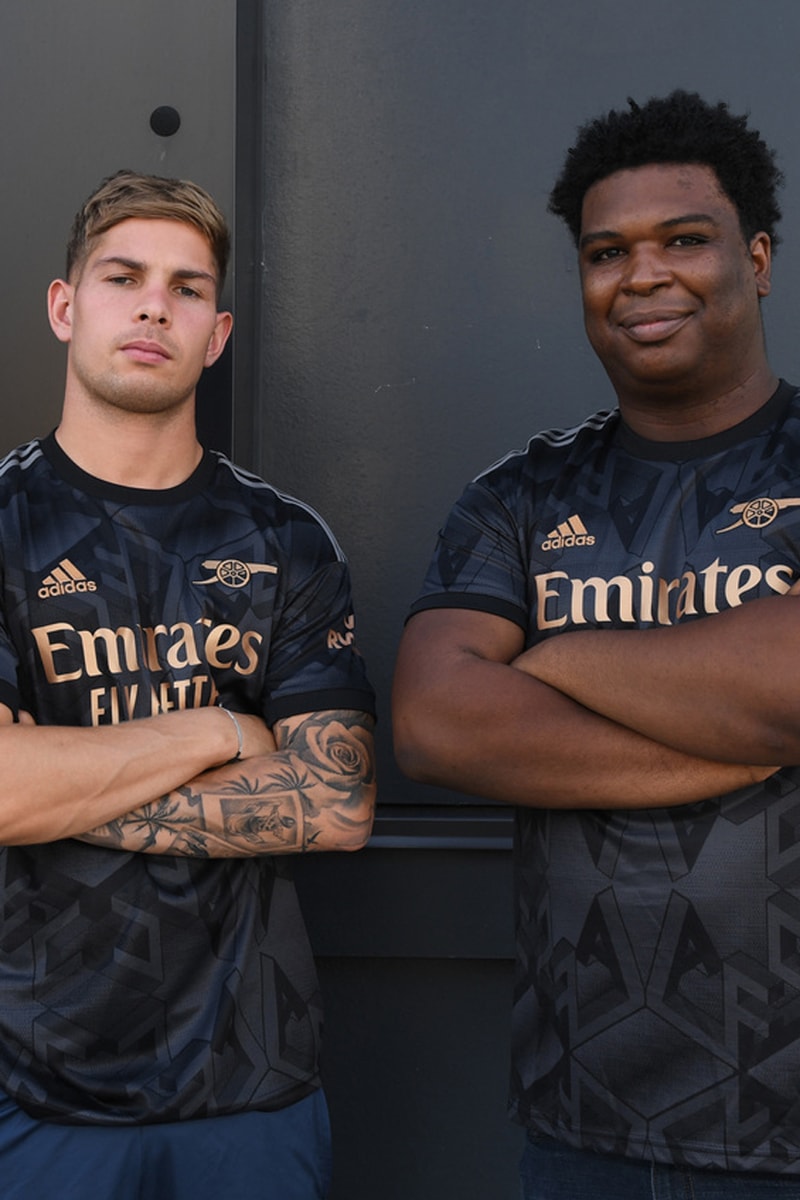 Arsenal Adidas Premier League Away Jersey Kit Black Lives Matter Orlando Aston Mack America North London Football Soccer England