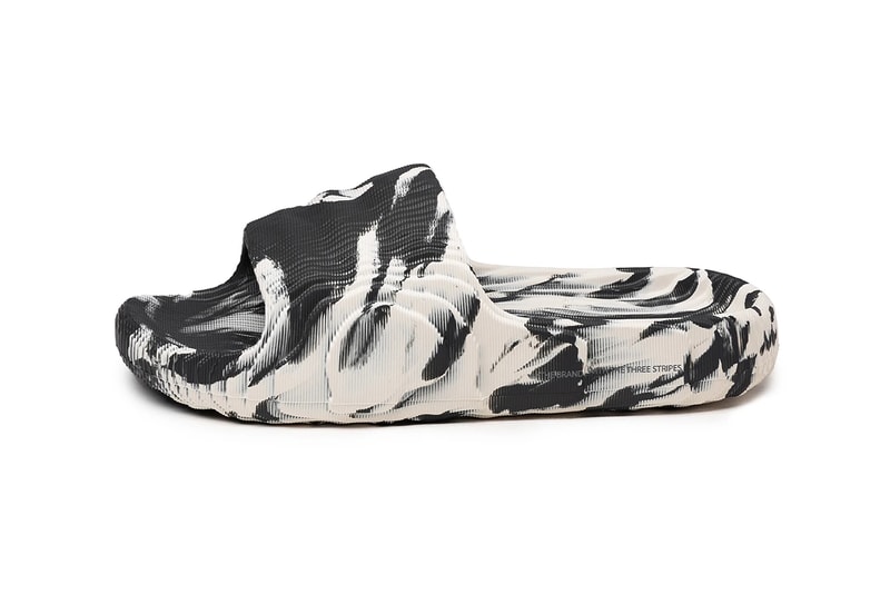adidas Originals Adilette 22 Carbon / Aluminium Release Information Slides Footwear Kanye West YEEZY SLIDE 