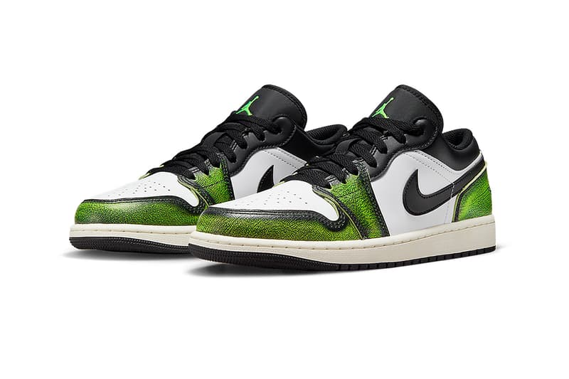 air jordan 1 low black electric green DN3705 003 release date