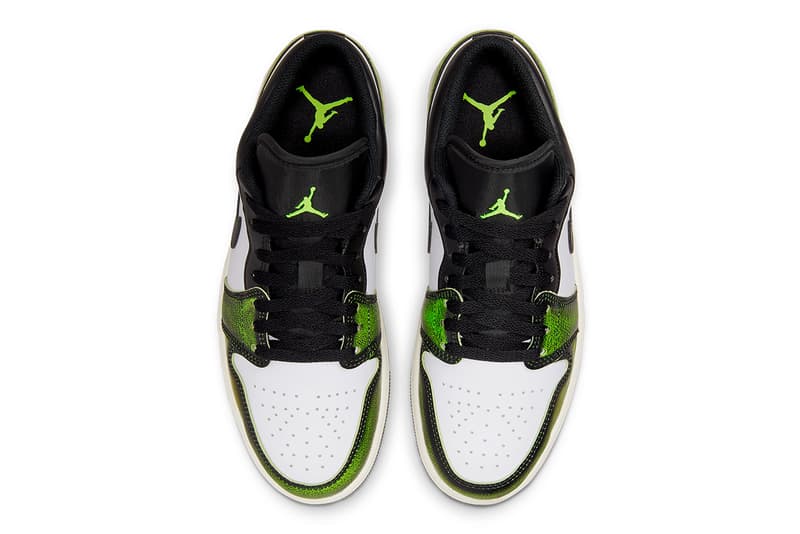 air jordan 1 low black electric green DN3705 003 release date