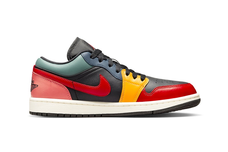 Official Look at the Air Jordan 1 Low "Black Multi" DN3739-060 fire red taxi french blue