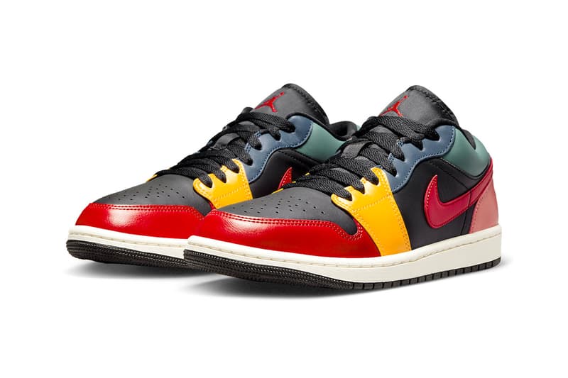 Official Look at the Air Jordan 1 Low "Black Multi" DN3739-060 fire red taxi french blue