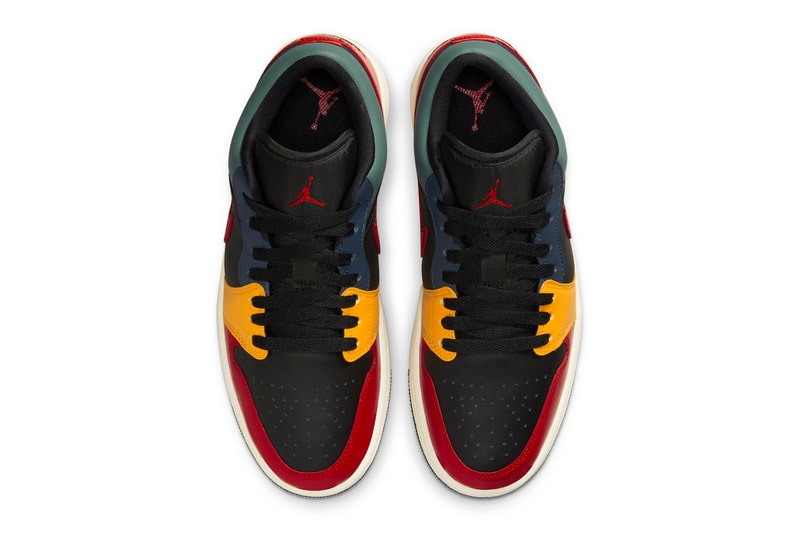 Official Look at the Air Jordan 1 Low "Black Multi" DN3739-060 fire red taxi french blue