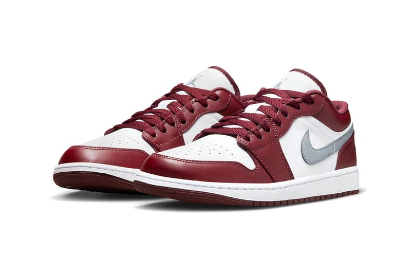 Air Jordan 1 Low Bordeaux Official Look Release Info 553558-615 Date Buy Price 