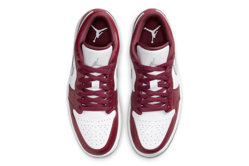 Air Jordan 1 Low Bordeaux Official Look Release Info 553558-615 Date Buy Price 