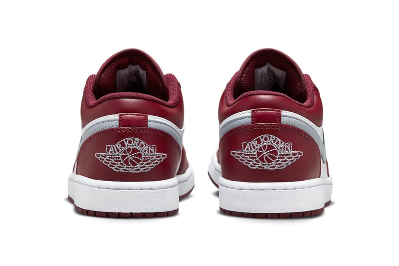 Air Jordan 1 Low Bordeaux Official Look Release Info 553558-615 Date Buy Price 