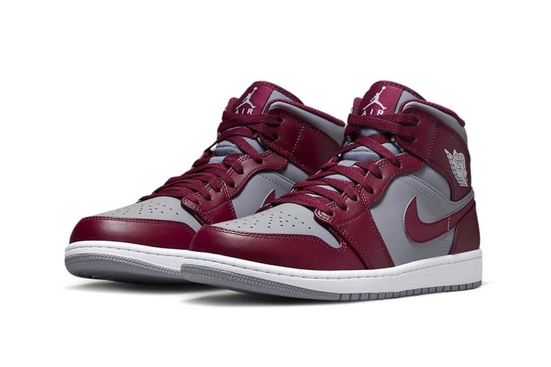 Official Images of Air Jordan 1 Mid "Team Red" DQ8426-615 michael jordan jordan brand basketball high tops shoes