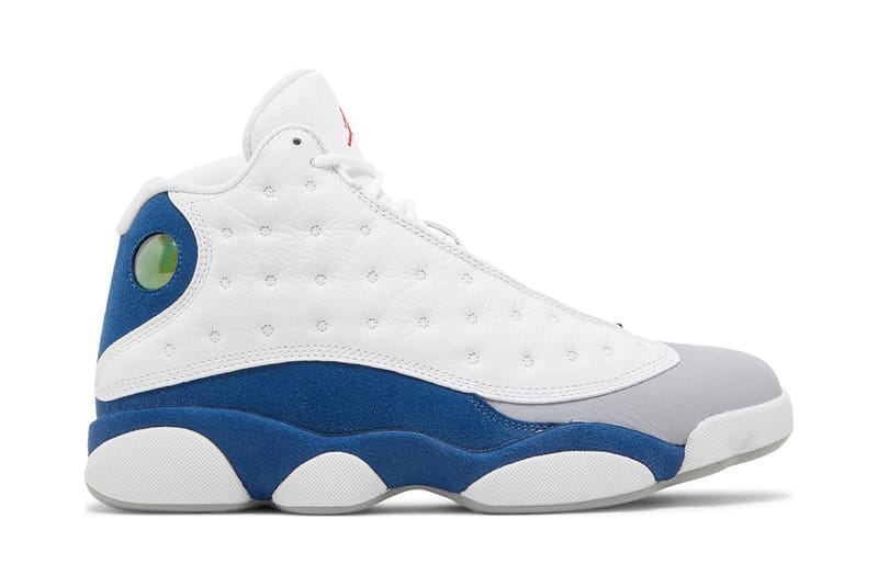 blue and white jordans 13 release date