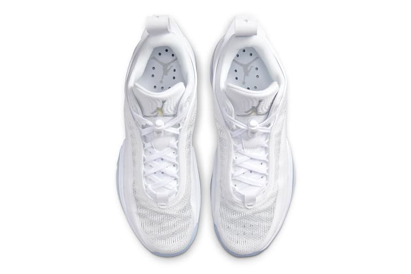 Air Jordan 36 Low Releases in "White Iridescent" for Summer 2022 DH0833-101 michael jordan brand white metallic silver nike 