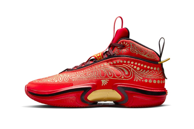 Air Jordan 36 Luka Doncic "El Matador" Has an Official Release Date DV5268-676 red gold university nike jordan brand dallas mavericks nba basketball shoes