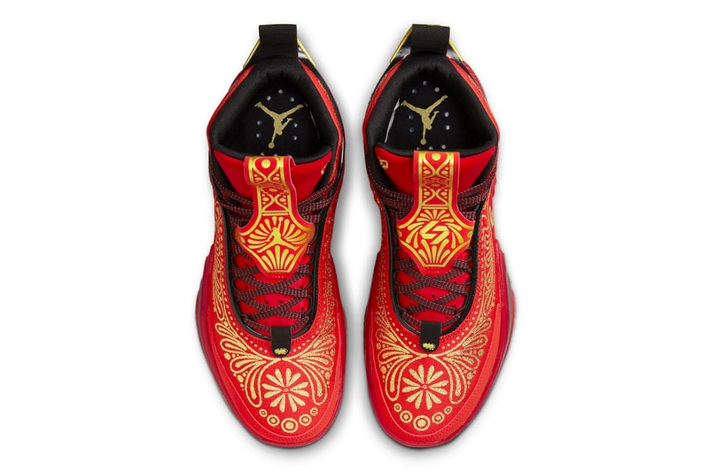 Air Jordan 36 Luka Doncic "El Matador" Has an Official Release Date DV5268-676 red gold university nike jordan brand dallas mavericks nba basketball shoes