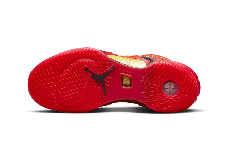 Air Jordan 36 Luka Doncic "El Matador" Has an Official Release Date DV5268-676 red gold university nike jordan brand dallas mavericks nba basketball shoes
