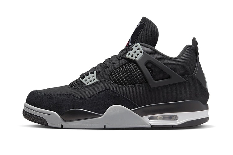 Take an Official Look at the Air Jordan 4 "Black Canvas"