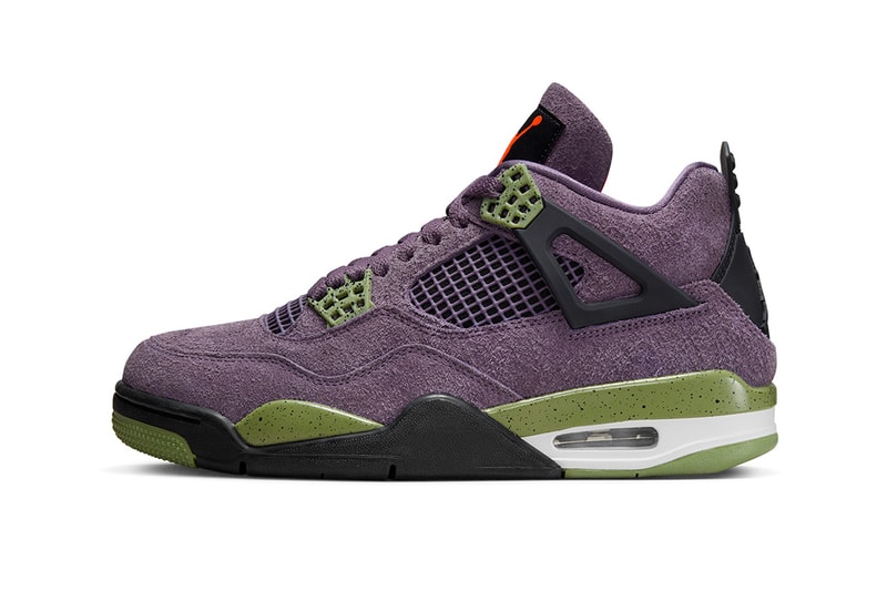 Air Jordan 4 Canyon Purple Official Look Release Info AQ9129-500 Date Buy Price WMNS Anthracite Alligator Saftey Orange