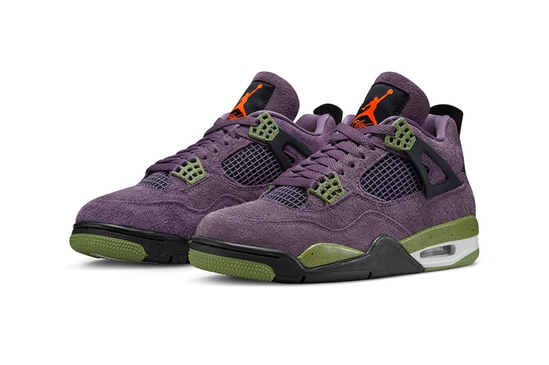 Air Jordan 4 Canyon Purple Official Look Release Info AQ9129-500 Date Buy Price WMNS Anthracite Alligator Saftey Orange