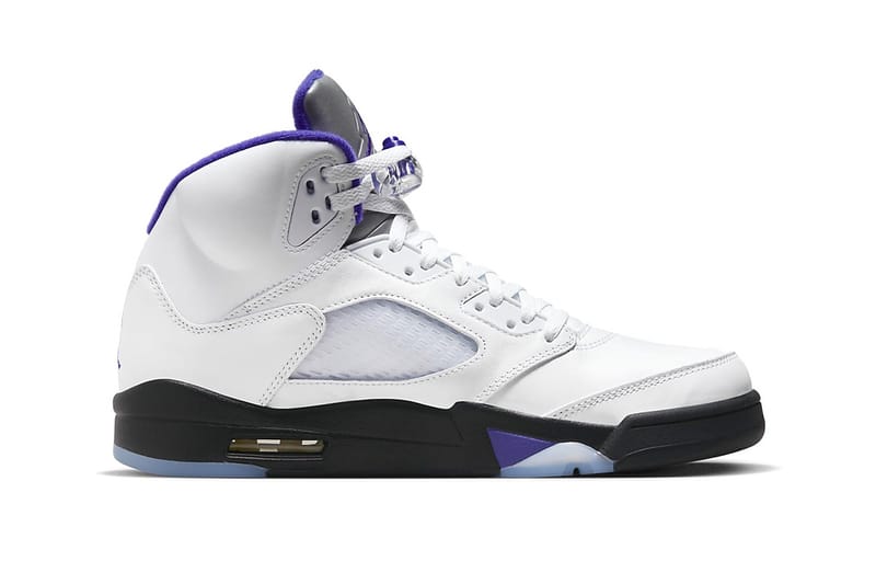 jordan 5 white and blue