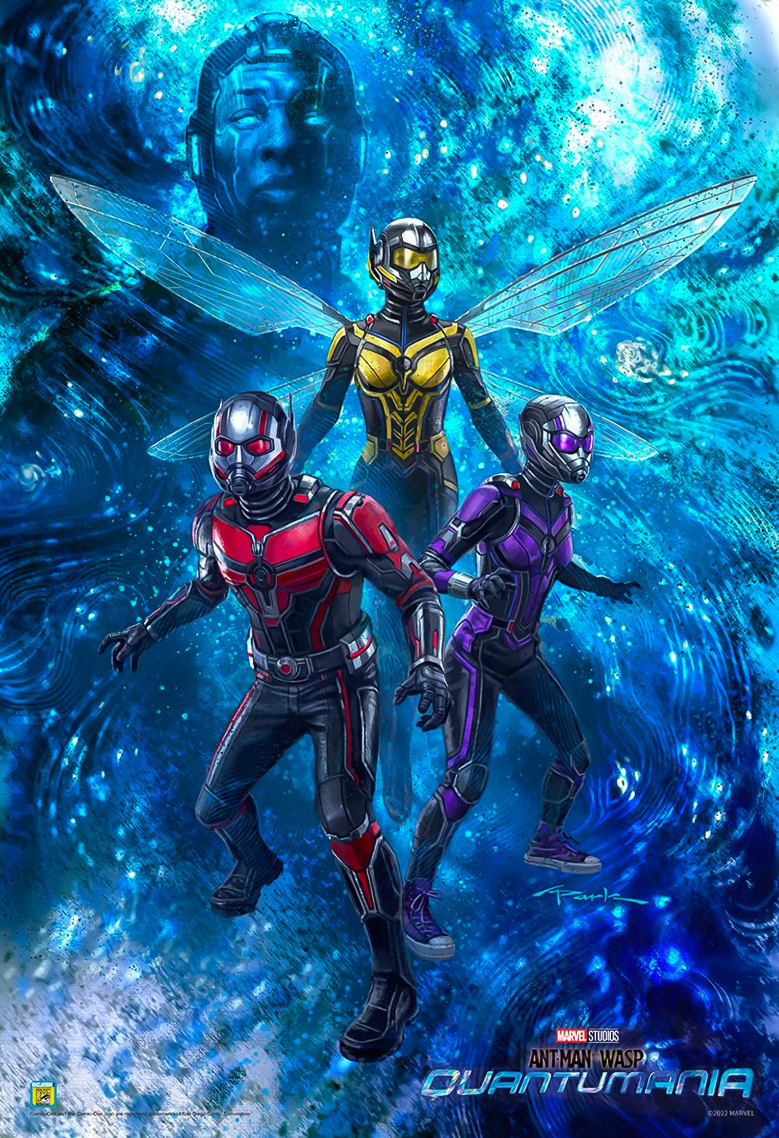 Ant-Man and the Wasp: Quantumania First Look Kang the Conqueror Reveal Info SDCC San Diego Comic Con Release Date Cassie Lang Stature