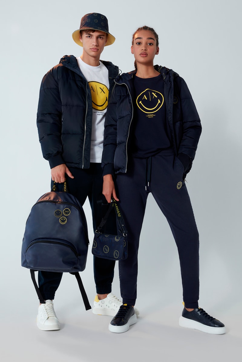 Armani Exchange and Smiley Team Up for a Commemorative FW22 Collaboration