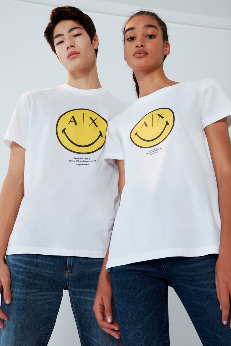Armani Exchange and Smiley Team Up for a Commemorative FW22 Collaboration