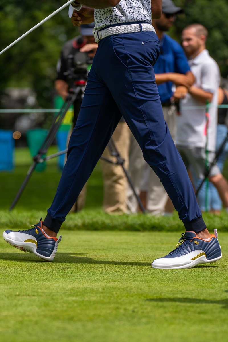 One of a Kind Air Jordan 12 Low Golf Spotted Eastside Golf Olajuwon Ajanaku Earl Cooper