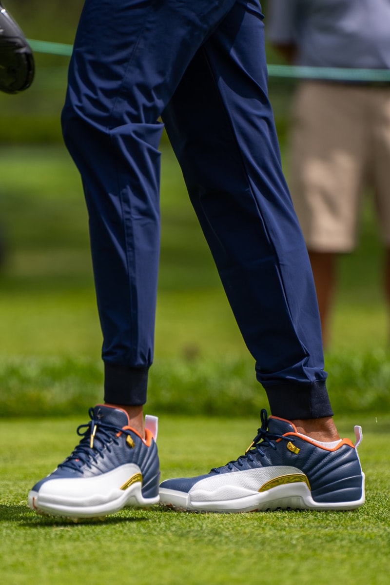 One of a Kind Air Jordan 12 Low Golf Spotted Eastside Golf Olajuwon Ajanaku Earl Cooper