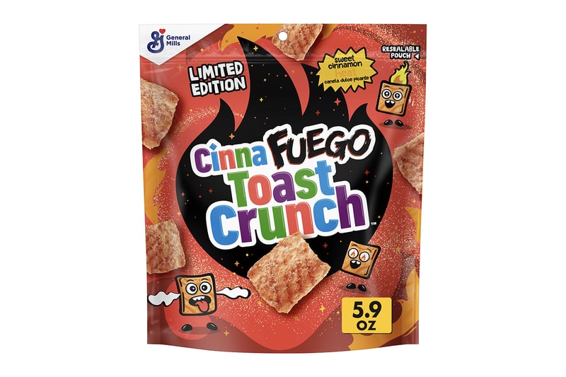 CinnaFuego Toast Crunch Fire Spicy Hot general mills sweet pepper resealable pouch release info date price