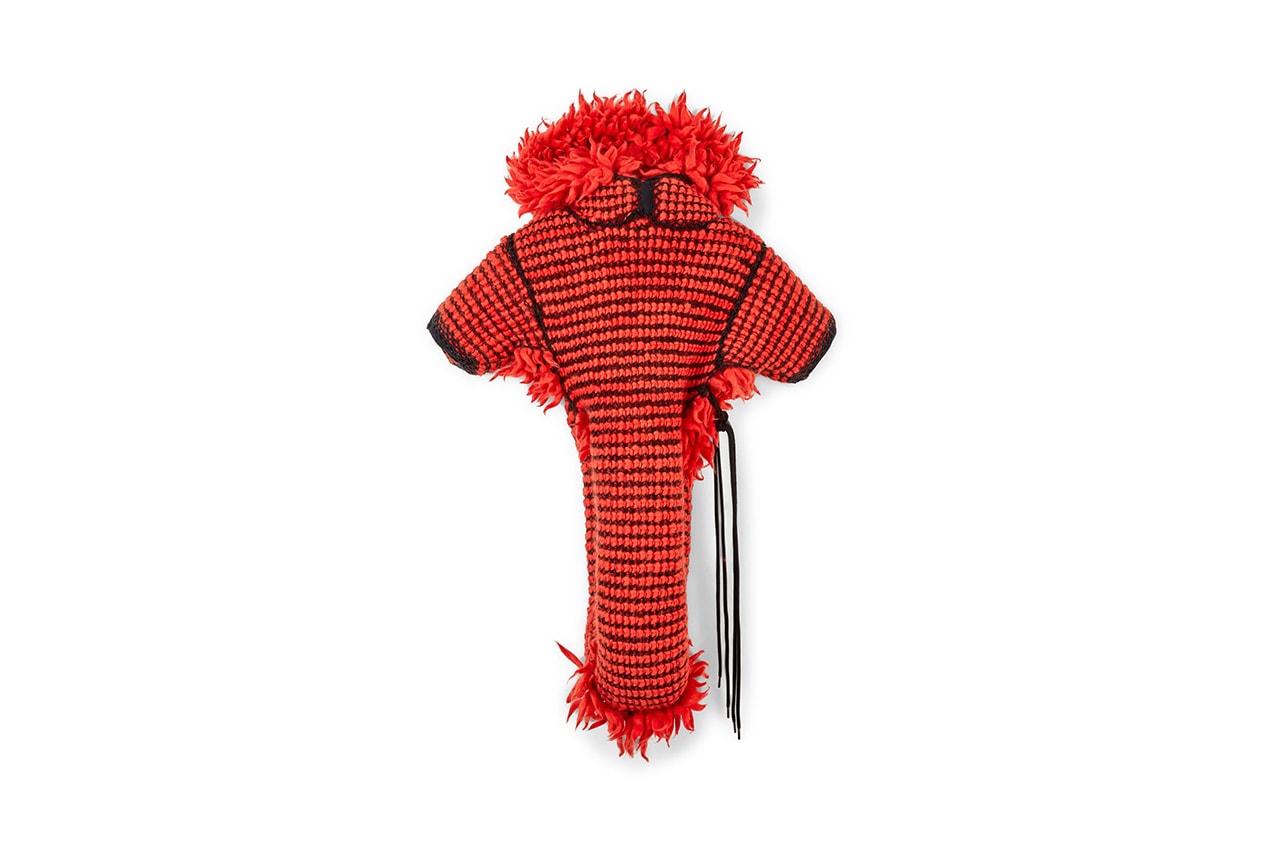 Craig Green Dover Street Market London Exclusive Knitted Hoodies Snood Pile Knit Green Orange Red DSML