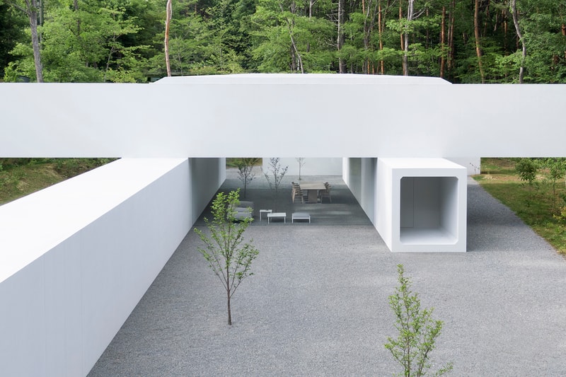 Nendo Creates Guesthouse and Gallery from Long Concrete Corridors